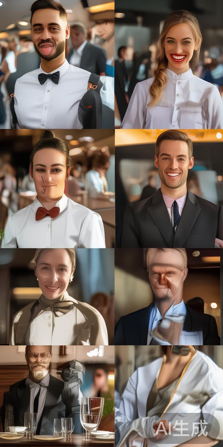 涵盖酒店服务员、餐厅服务员、客户服务代表等岗位。这